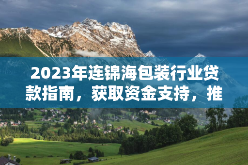 2023年连锦海包装行业贷款指南，获取资金支持，推动企业发展